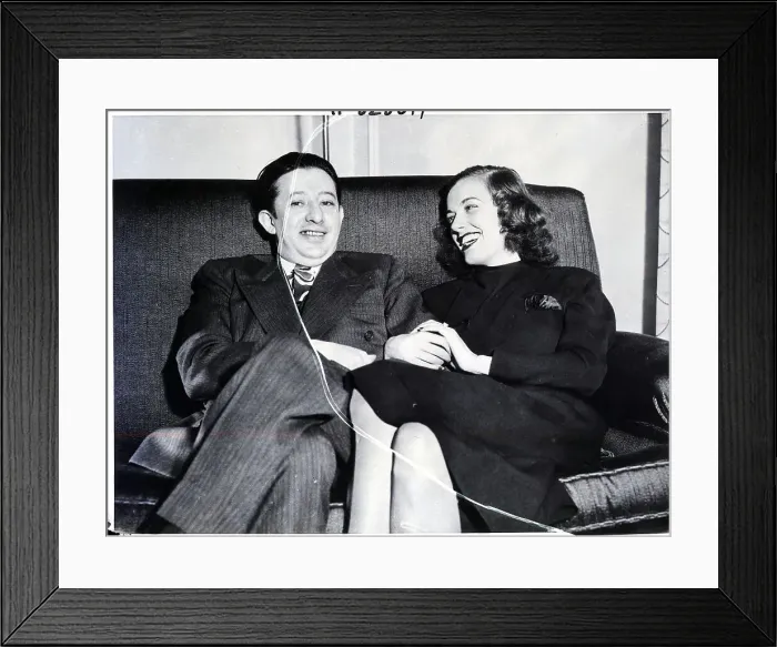 Framed Print : Billy Rose And Eleanor Jarrett Seated Framed Print : Billy Rose And Eleanor Jarrett Seated