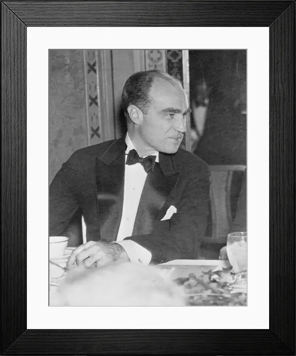 Framed Print : Henry R. Luce Posing at His Desk Framed Print : Henry R. Luce Posing at His Desk
