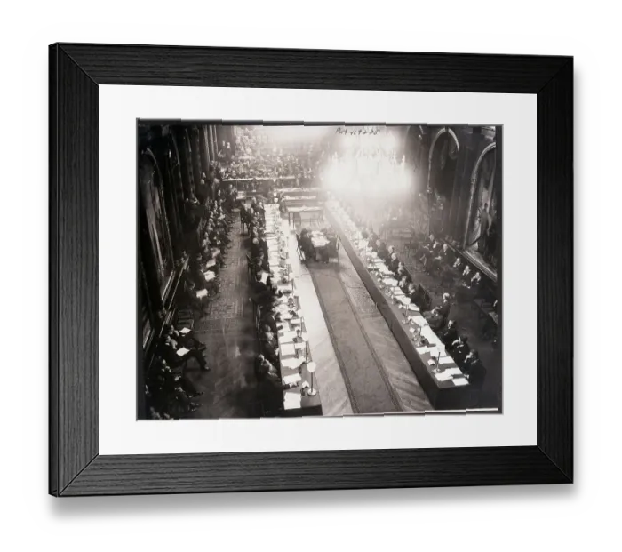 Framed Print : Nine Powers Conference Framed Print : Nine Powers Conference