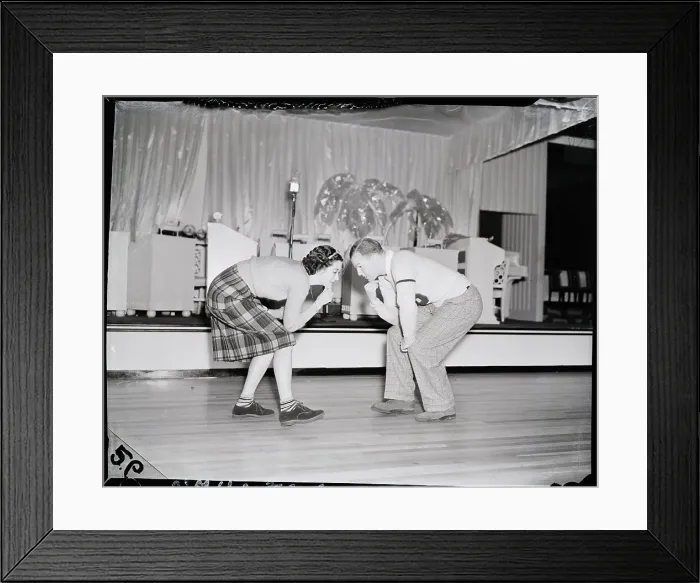Framed Print : Couple Shows The Big Apple Dance Framed Print : Couple Shows The Big Apple Dance