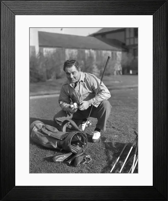 Framed Print : John Mantague Checking Golf Balls Framed Print : John Mantague Checking Golf Balls