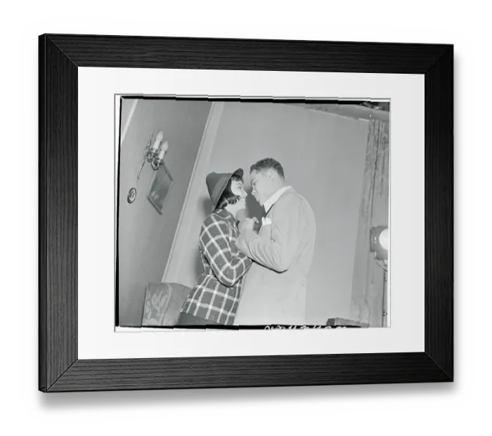 Framed Print : Joe Louis and Edna Mae Harris in Movie Still Framed Print : Joe Louis and Edna Mae Harris in Movie Still