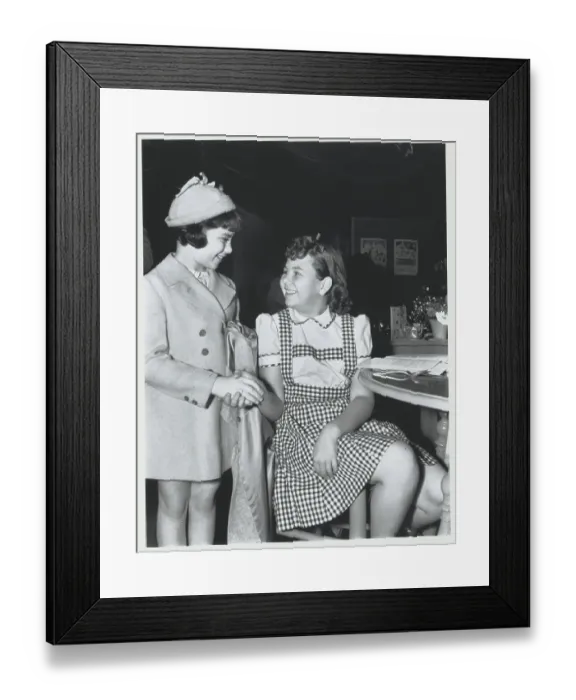 Framed Print : Sybil Jason with Jane Withers Framed Print : Sybil Jason with Jane Withers
