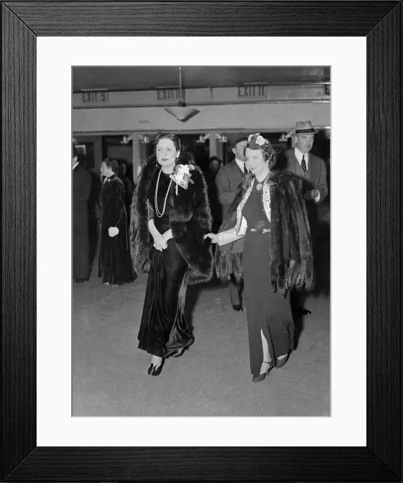 Framed Print : Elizabeth Arden (Right) With Friend Framed Print : Elizabeth Arden (Right) With Friend