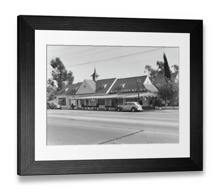Framed Print : Cafe Trocadero On The Strip