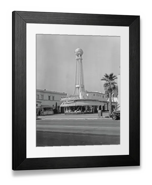 Framed Print : Crossroads of the World, Los Angeles Framed Print : Crossroads of the World, Los Angeles