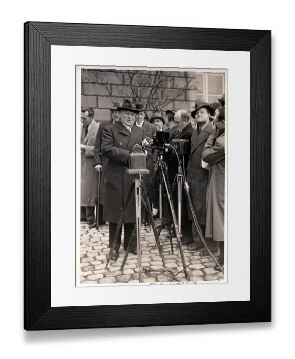Framed Print : Maxim Litvinov Addresses Press Framed Print : Maxim Litvinov Addresses Press