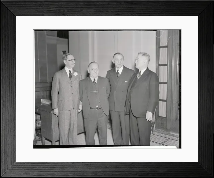 Framed Print : Casey Stengel Posing with Boston Bees Officials Framed Print : Casey Stengel Posing with Boston Bees Officials