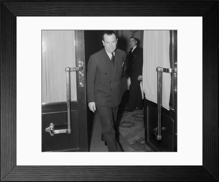 Framed Print : Charles Bedaux Arriving On S.S. Europa Framed Print : Charles Bedaux Arriving On S.S. Europa