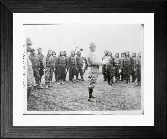 Framed Print : Officer Giving Instructions Framed Print : Officer Giving Instructions