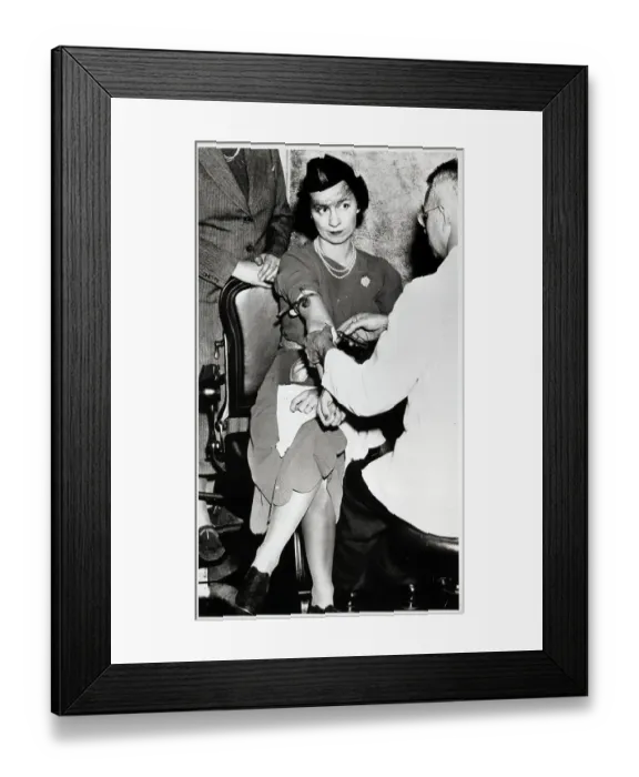Framed Print : Woman Taking Syphilis Test Framed Print : Woman Taking Syphilis Test