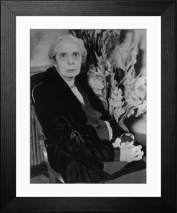 Framed Print : Alice Stone Blackwell Sitting by Flower Arrangement Framed Print : Alice Stone Blackwell Sitting by Flower Arrangement
