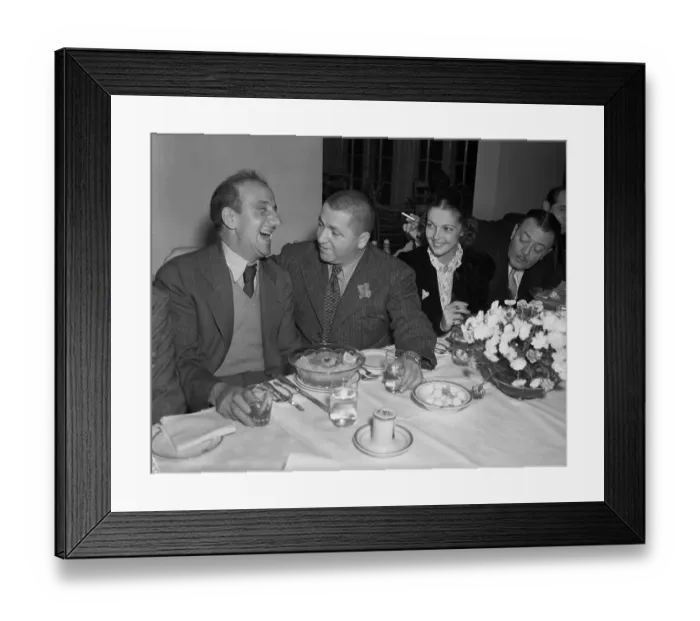 Framed Print : Jimmy Durante Laughing with Colleagues Framed Print : Jimmy Durante Laughing with Colleagues