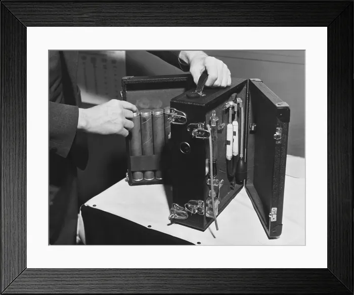 Framed Print : Early Breath Analyzers Framed Print : Early Breath Analyzers