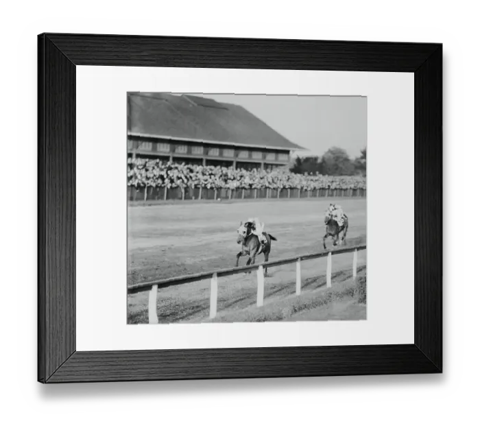 Framed Print : Racehorse Seabiscuit Winning Continental Handicap Framed Print : Racehorse Seabiscuit Winning Continental Handicap