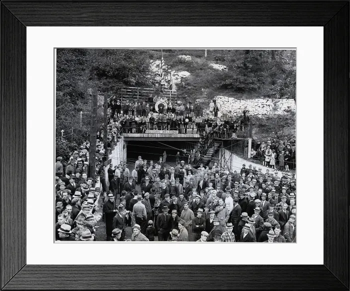 Framed Print : Miners Strike at Coal Mine Framed Print : Miners Strike at Coal Mine