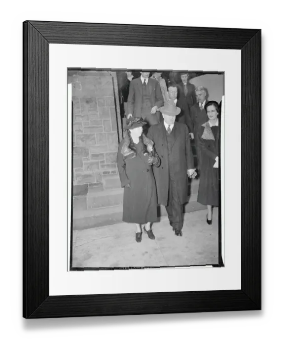 Framed Print : John L Lewis with His Wife Framed Print : John L Lewis with His Wife