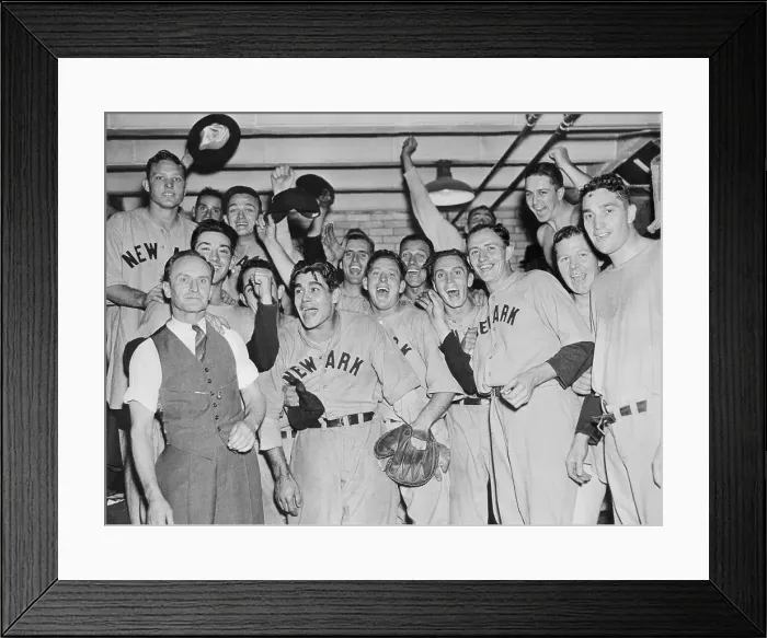Framed Print : Newark Bears Celebrating Little World Series Victory Framed Print : Newark Bears Celebrating Little World Series Victory