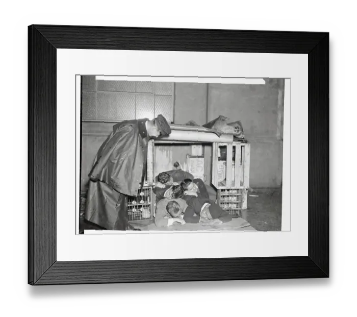 Framed Print : A Cop Looks in the Shack Framed Print : A Cop Looks in the Shack