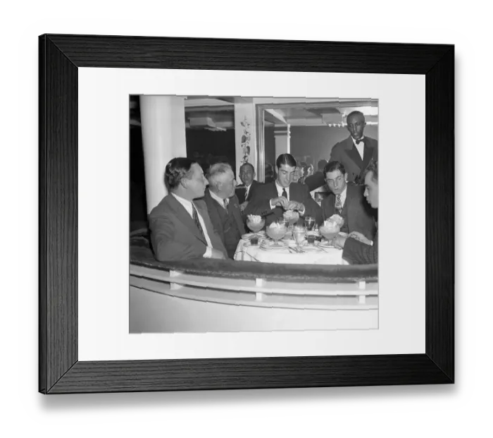 Framed Print : Joe DiMaggio Dinning at the Cotton Club Framed Print : Joe DiMaggio Dinning at the Cotton Club