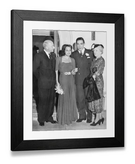 Framed Print : Cecil B. Demille at Daughter's Wedding Framed Print : Cecil B. Demille at Daughter's Wedding