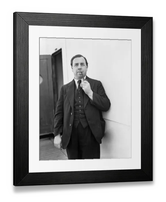 Framed Print : J.B. Priestley Arrives In New York Framed Print : J.B. Priestley Arrives In New York