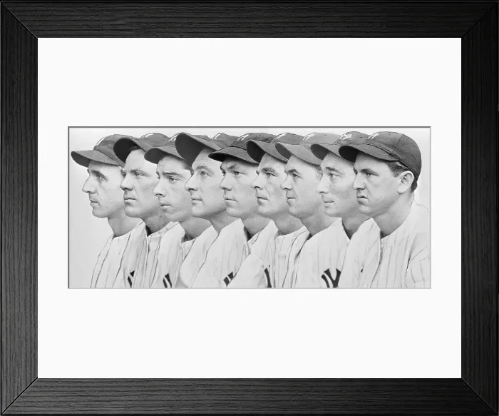 Framed Print : Profile of Yankee Teammates Framed Print : Profile of Yankee Teammates