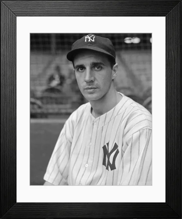 Framed Print : Portrait of Frank Crosetti in Baseball Uniform Framed Print : Portrait of Frank Crosetti in Baseball Uniform