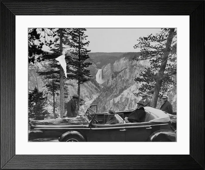 Framed Print : Franklin Roosevelt Visiting Yellowstone Framed Print : Franklin Roosevelt Visiting Yellowstone