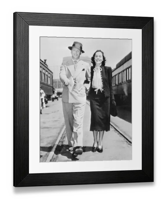 Framed Print : Portrait of John Farrow with Wife Maureen O'Sullivan Framed Print : Portrait of John Farrow with Wife Maureen O'Sullivan