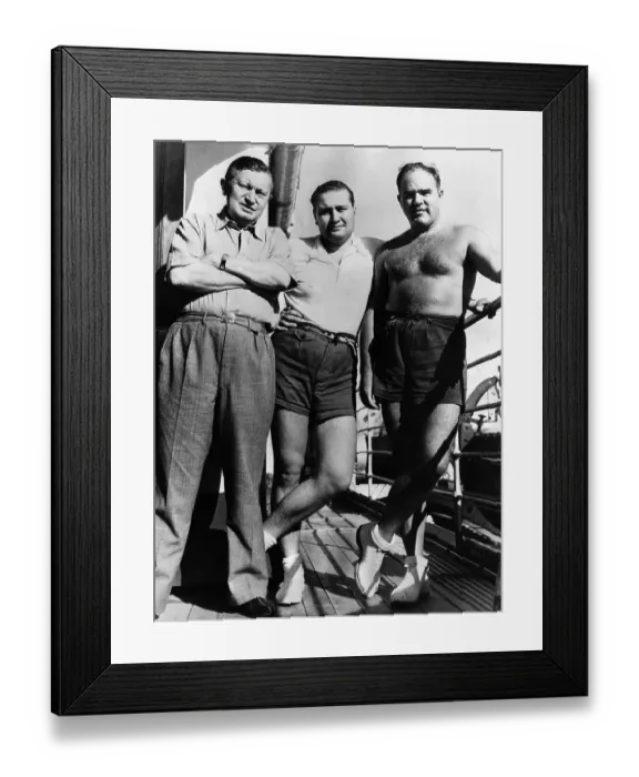 Framed Print : Vittorio Mussolini with Hal Roach Framed Print : Vittorio Mussolini with Hal Roach