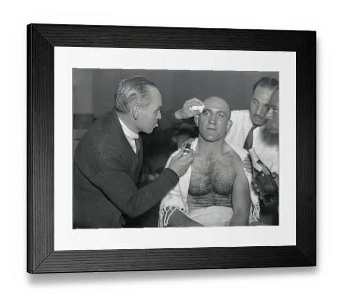 Framed Print : Marcel Thil Getting Gash Treated Framed Print : Marcel Thil Getting Gash Treated
