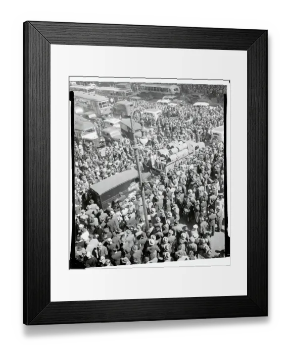 Framed Print : View of Legionnaires Taking Over Times Square Framed Print : View of Legionnaires Taking Over Times Square