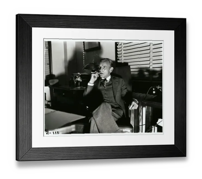 Framed Print : James M Landis Sitting and Smoking Framed Print : James M Landis Sitting and Smoking