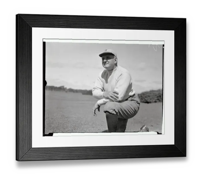 Framed Print : Harvard Football Coach Richard C. Harlow Looking Contemplative Framed Print : Harvard Football Coach Richard C. Harlow Looking Contemplative