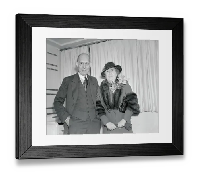 Framed Print : Charles Franklin Kettering and Wife Framed Print : Charles Franklin Kettering and Wife