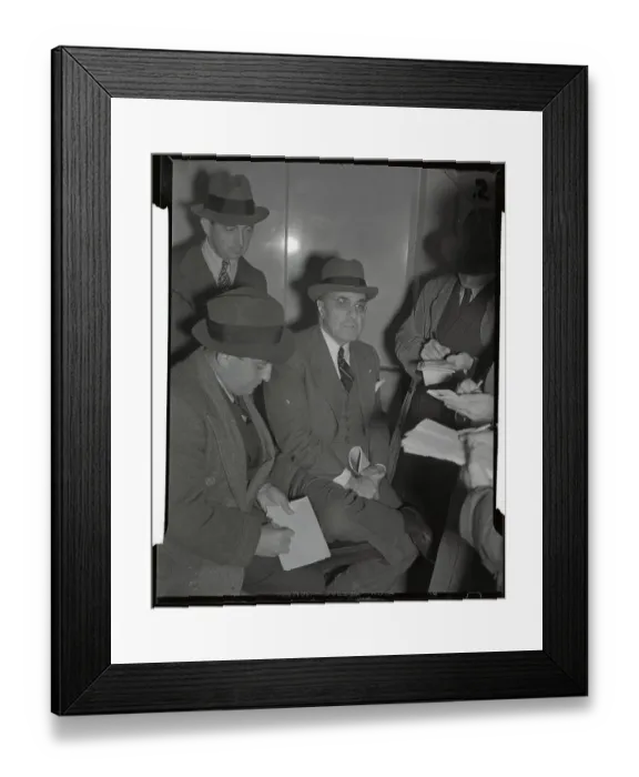 Framed Print : Reporters Interviewing A.H. Giannini Framed Print : Reporters Interviewing A.H. Giannini
