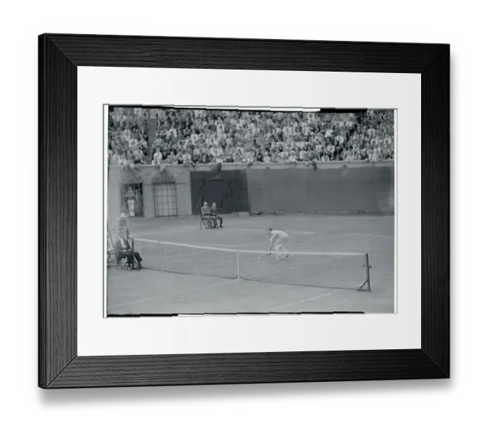 Framed Print : Von Cramm Reaching For Ball Framed Print : Von Cramm Reaching For Ball
