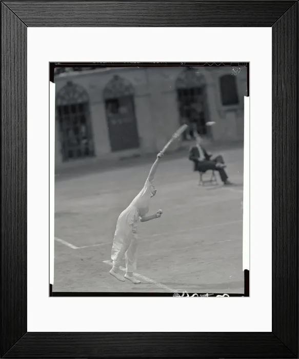 Framed Print : Don Budge Serving Tennis Ball Framed Print : Don Budge Serving Tennis Ball
