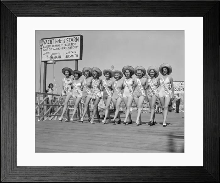 Framed Print : Miss America Contestants Framed Print : Miss America Contestants