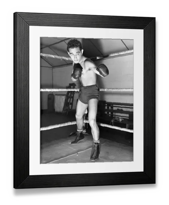 Framed Print : Boxer Sixto Escobar