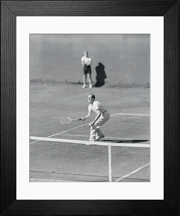 Framed Print : Von Cramm Playing Tennis Framed Print : Von Cramm Playing Tennis