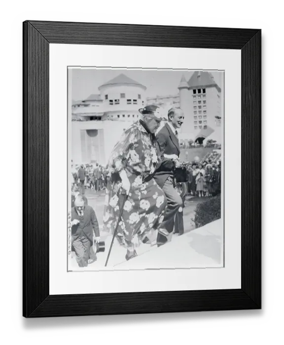 Framed Print : Mother of President Roosevelt and Georges Bonnet Framed Print : Mother of President Roosevelt and Georges Bonnet