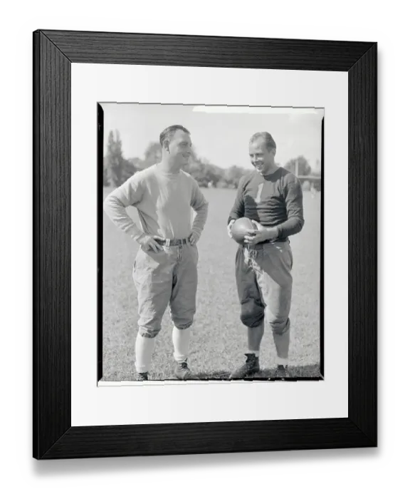 Framed Print : Coach and Captain of the Fordham Varsity Football Team Framed Print : Coach and Captain of the Fordham Varsity Football Team