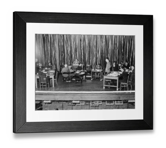Framed Print : Bethlehem CIO Hearing Framed Print : Bethlehem CIO Hearing