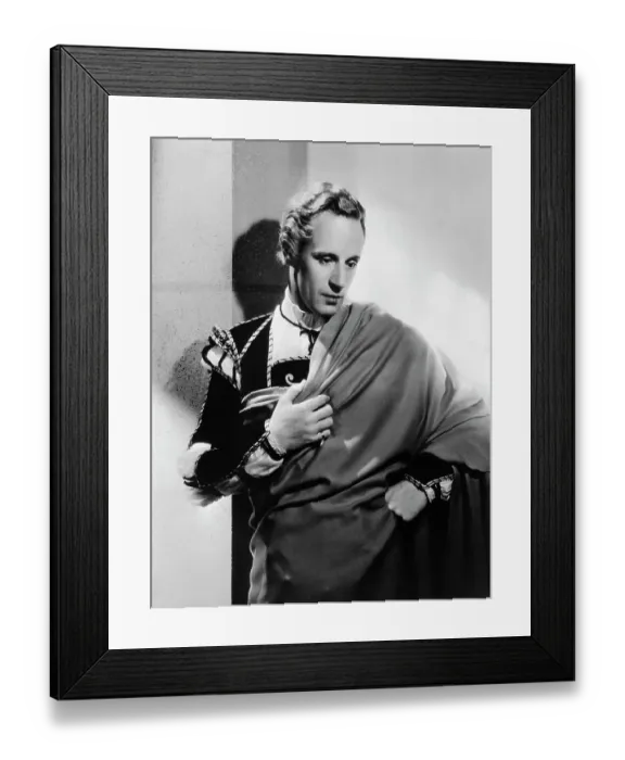 Framed Print : Actor Leslie Howard Portraying Romeo Framed Print : Actor Leslie Howard Portraying Romeo