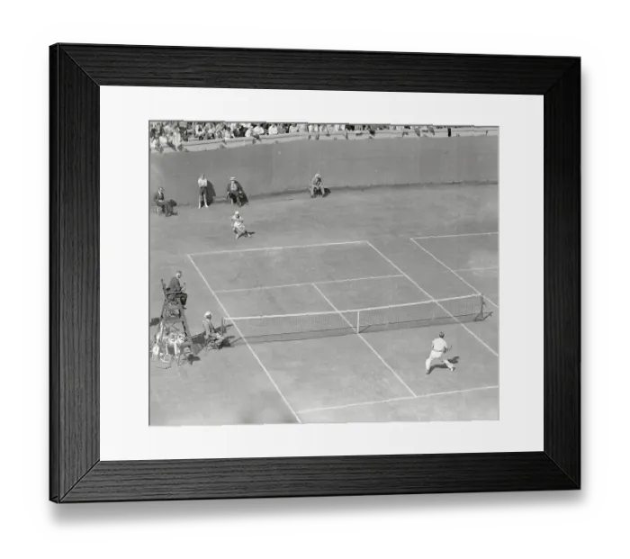 Framed Print : Gottfried von Cramm and Bryan Grant Playing Tennis Framed Print : Gottfried von Cramm and Bryan Grant Playing Tennis