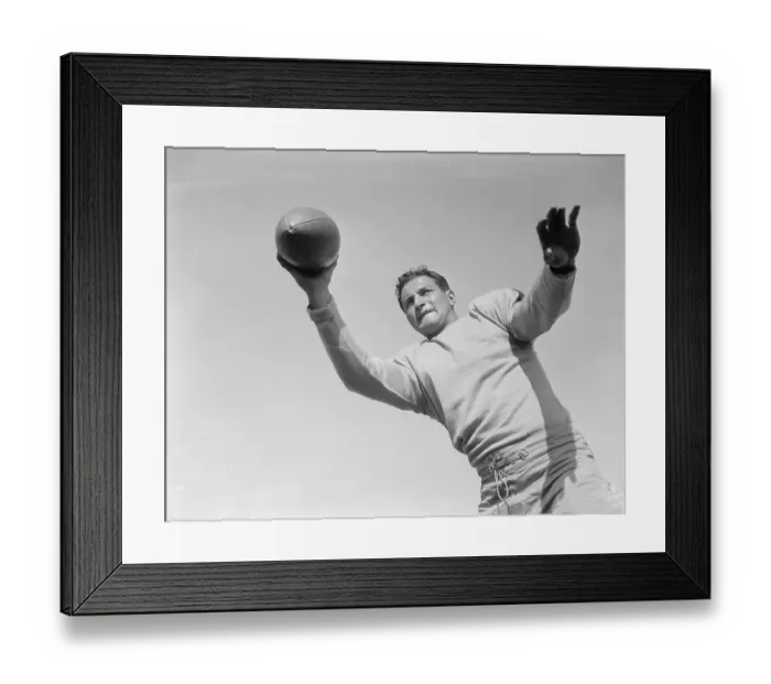 Framed Print : Quarterback Sid Luckman Framed Print : Quarterback Sid Luckman