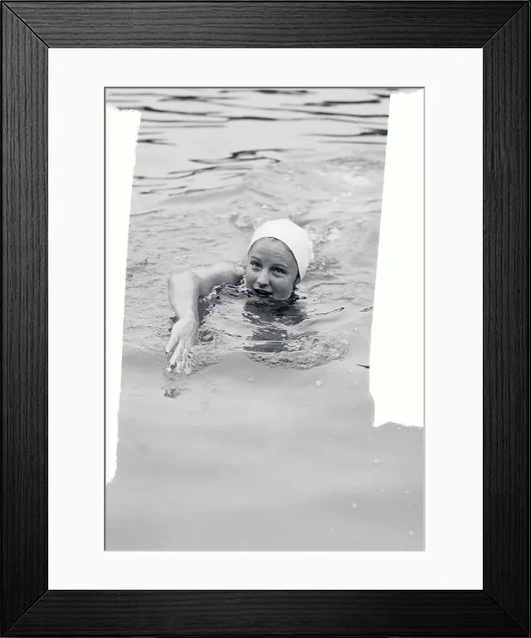 Framed Print : Katherine Rawls Swimming Framed Print : Katherine Rawls Swimming