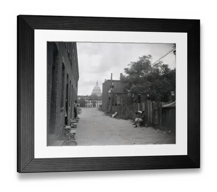 Framed Print : Slum Neighborhood Looking for Help Framed Print : Slum Neighborhood Looking for Help